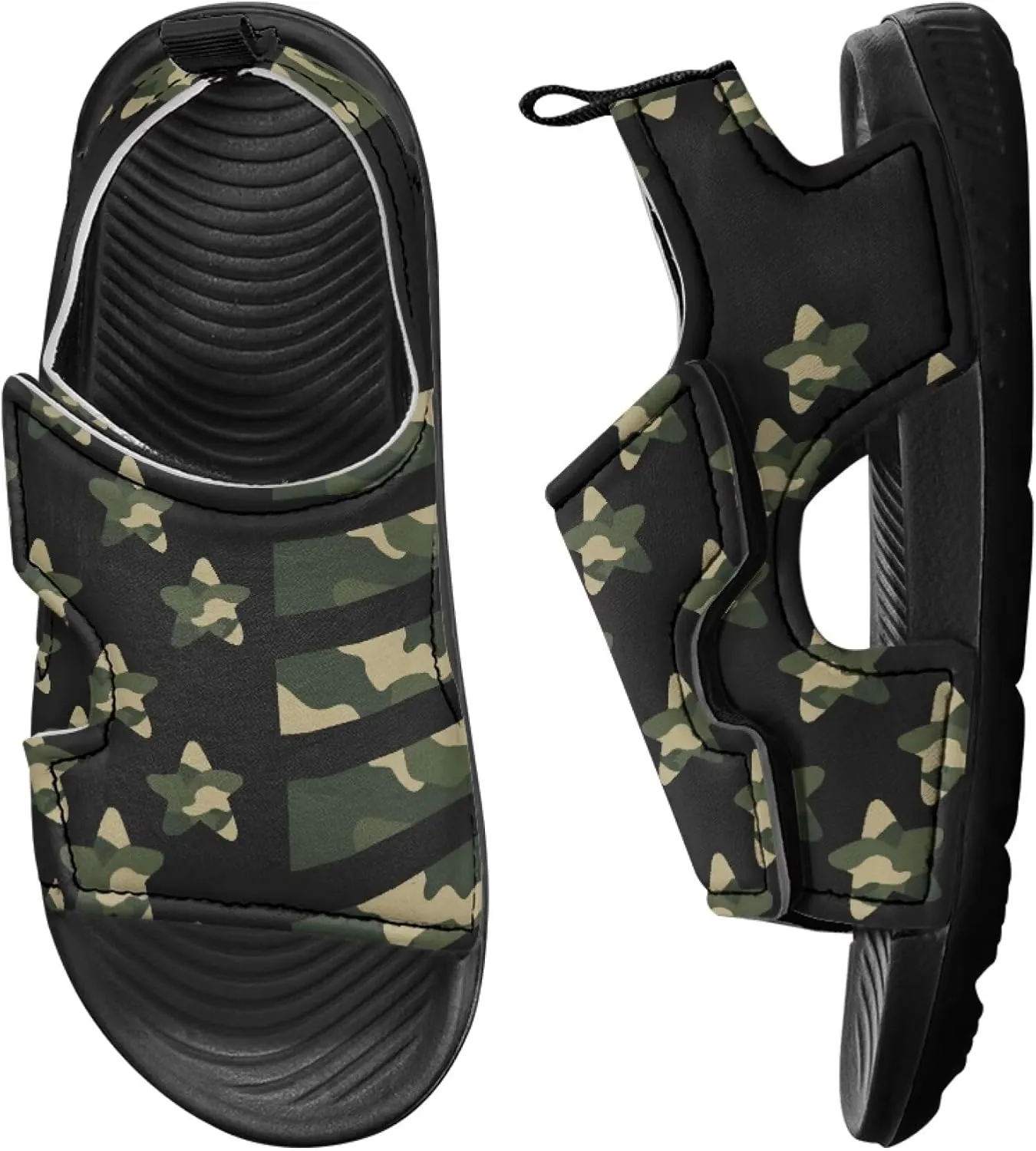 Camo Sandals for Boys Breathable Stylish Toddler Boys Water Shoes