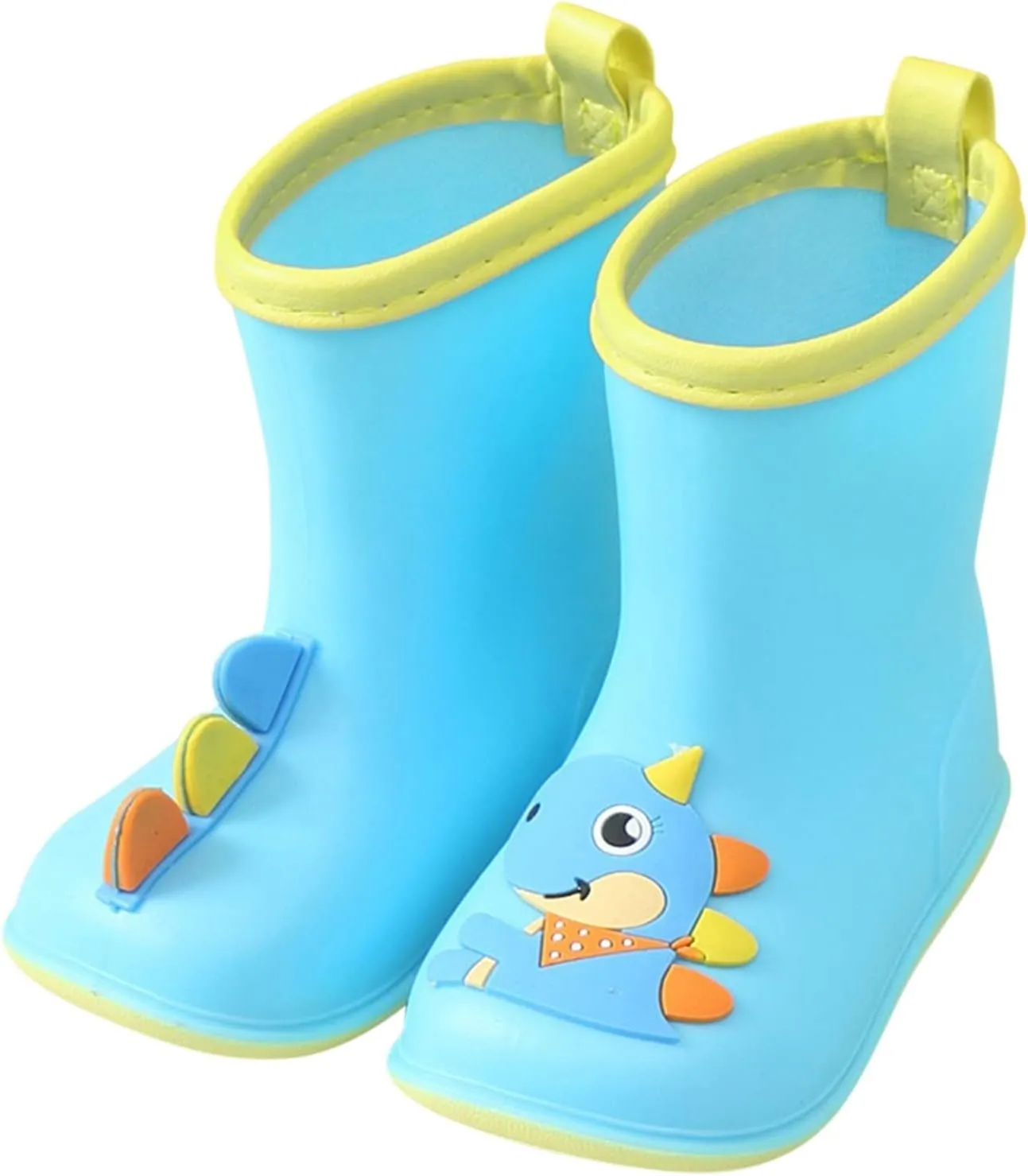Colorful Cartoon Boots for Baby Girls Boys Animal Waterproof Children's Kids Water Shoes EVA Soft Outdoor Rain Boots (D, 18-24 Months)