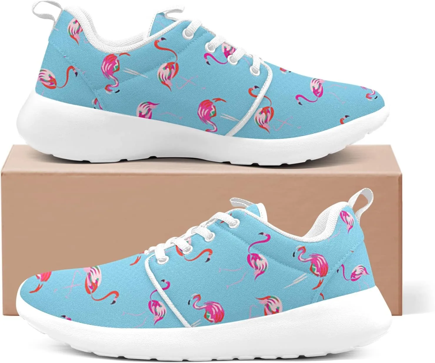 Flamingos Shoes for Women Walking Running Athletic Lightweight Shoes Tennis Sports Comfortable Sneaker Gifts