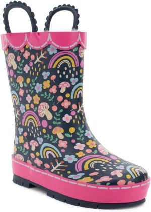 Western Chief Rain Boots with Pull on Handles for Toddlers and Kids - Premium Waterproof Boots for Boys and Girls