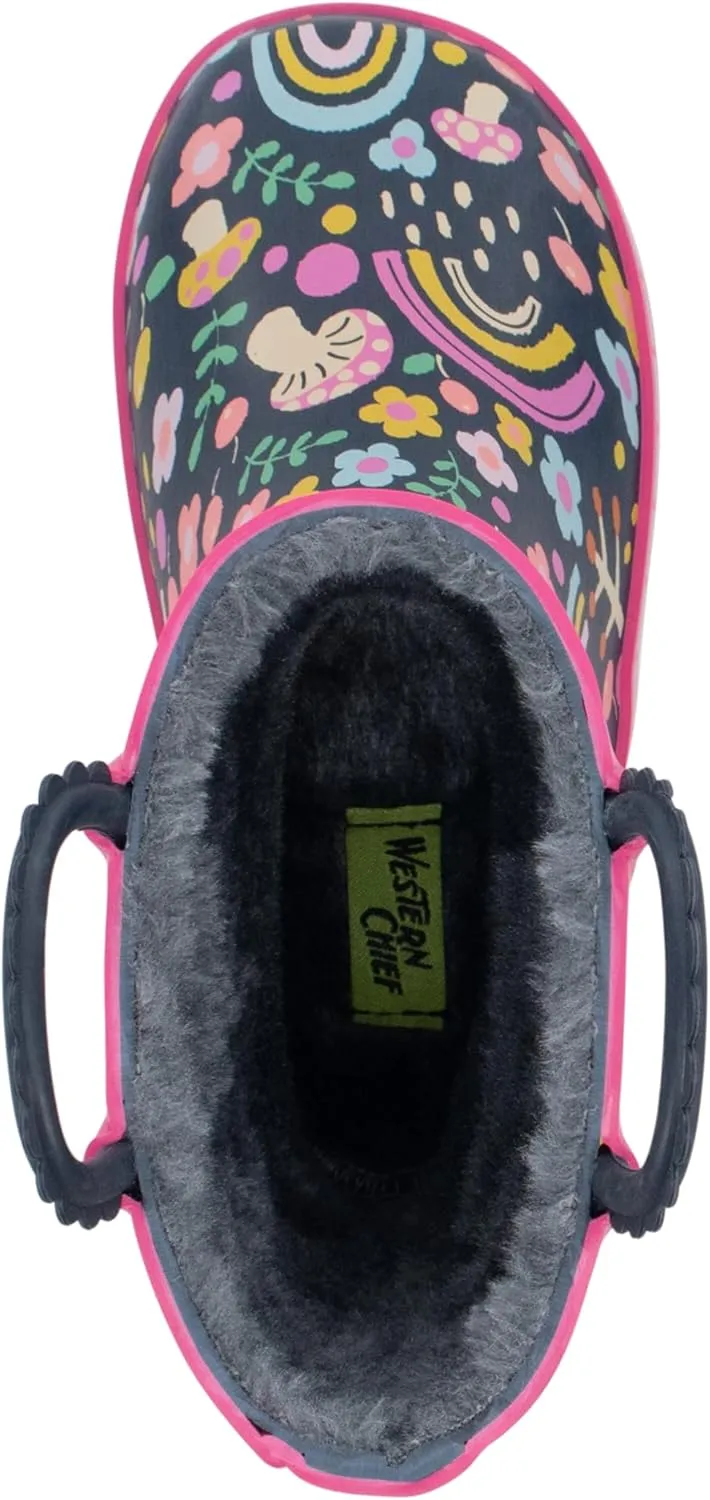 Western Chief Rain Boots with Pull on Handles for Toddlers and Kids - Premium Waterproof Boots for Boys and Girls