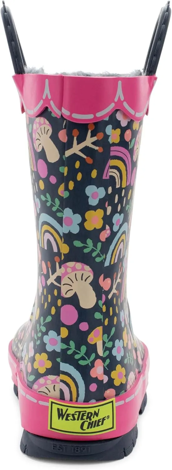 Western Chief Rain Boots with Pull on Handles for Toddlers and Kids - Premium Waterproof Boots for Boys and Girls