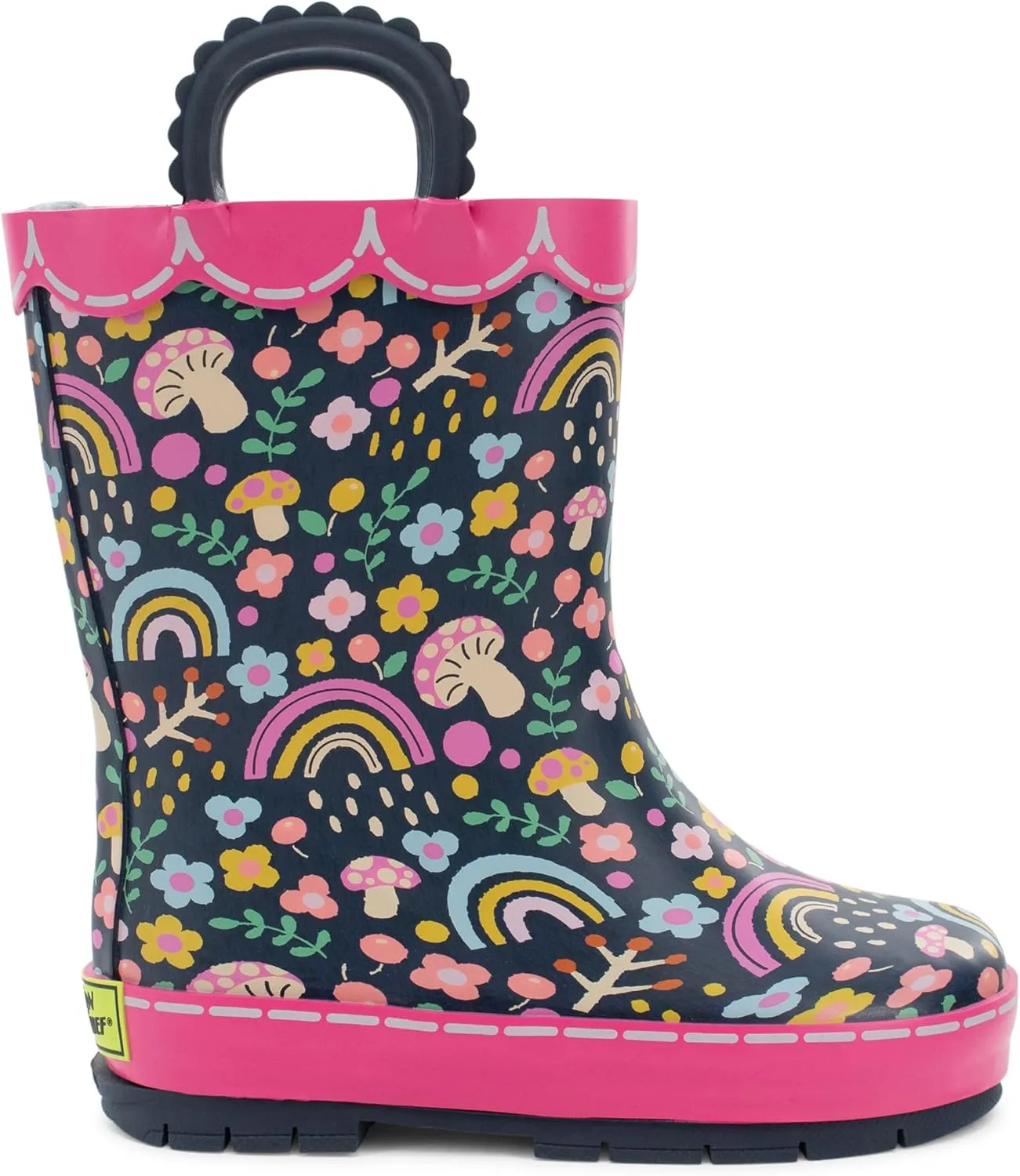 Western Chief Rain Boots with Pull on Handles for Toddlers and Kids - Premium Waterproof Boots for Boys and Girls