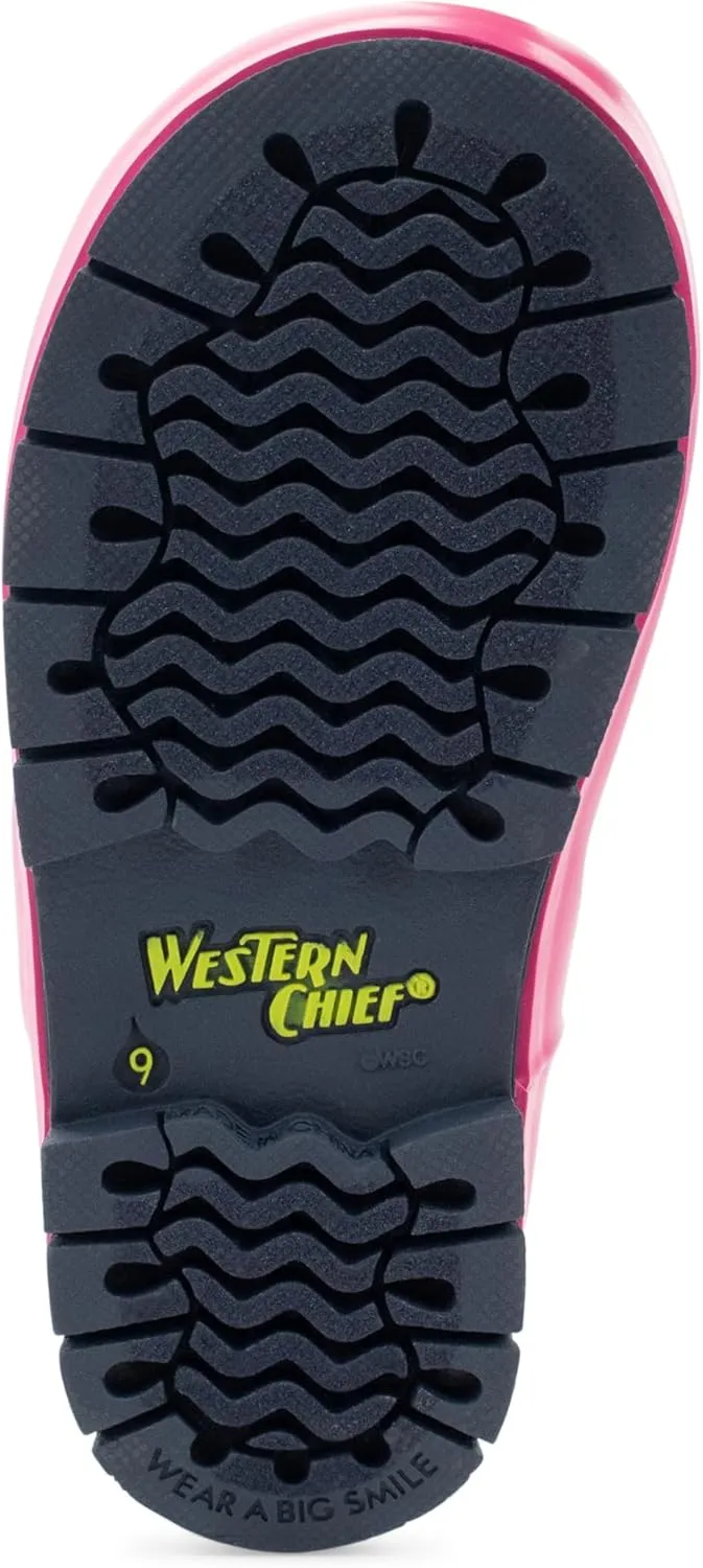 Western Chief Rain Boots with Pull on Handles for Toddlers and Kids - Premium Waterproof Boots for Boys and Girls