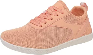 Wide Toe Barefoot Shoes Women Men Minimalist Walking Shoes Zero Drop Mesh Workout Sneakers Lightweight Breathable Comfortable Running Shoe for Athletic Workout Gym Jogging Slip On Walking Shoe