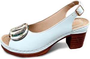 Women's Breathable Casual Sandals Wide Block Heel Adjustable Strap Comfortable Footwear For Spring Summer Fall